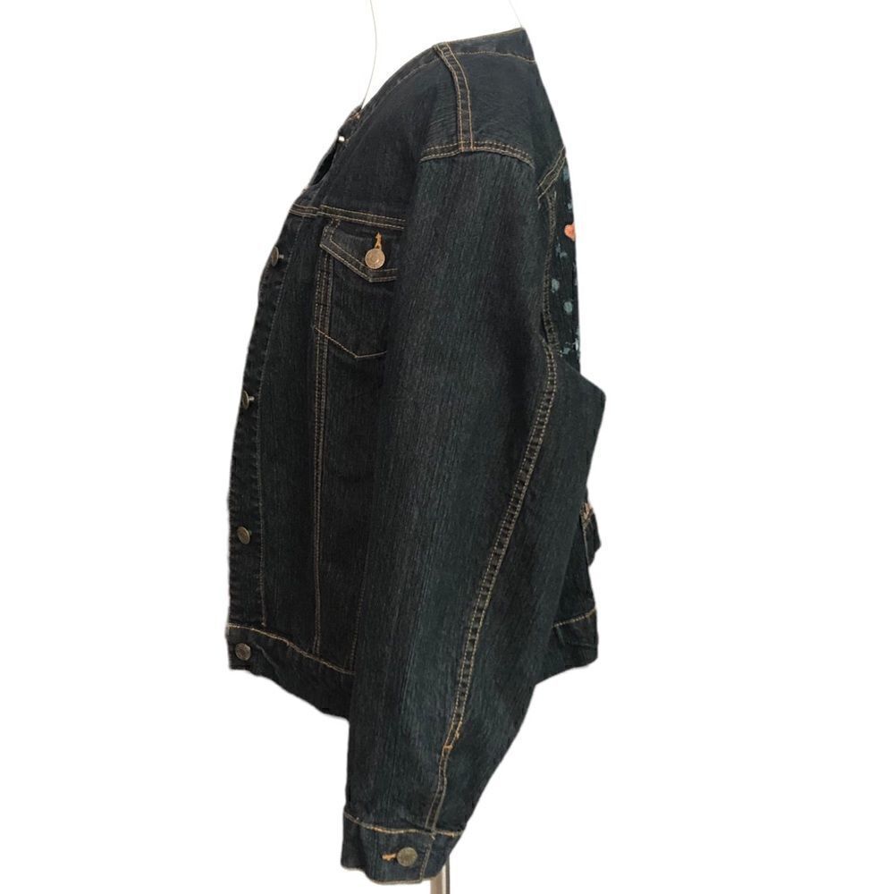 Denim Jacket Be Kind Custom Back Panel - 1XL - Like New Condition Urban flair - Picture 9 of 14